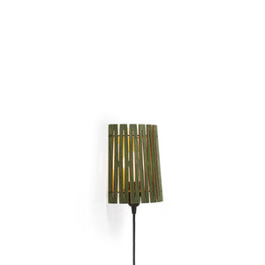 Lampe i træ WOOD SIX - Birch <br>Forest green