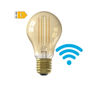 Lampe i træ 429116 Calex Smart Gold 7W WiFi