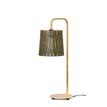 Load image for gallery viewLampe i træ WOOD SEVEN GOLD - Birch forest green